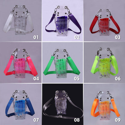 Transparent PVC Hairdresser Scissors Bag Holder Shears Waist Shoulder Bag