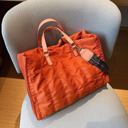 Warm Down Cotton Space Bag Handbags Women Shoulder Bags Shopper Bag