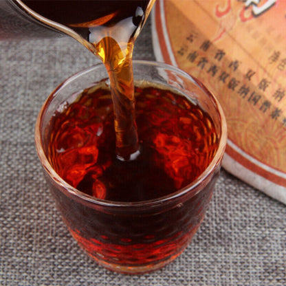 400g "Phoenx" Feng Bing Puerh Tea Cake Ripe Classical Pu-erh Puwen YUNYA Puer