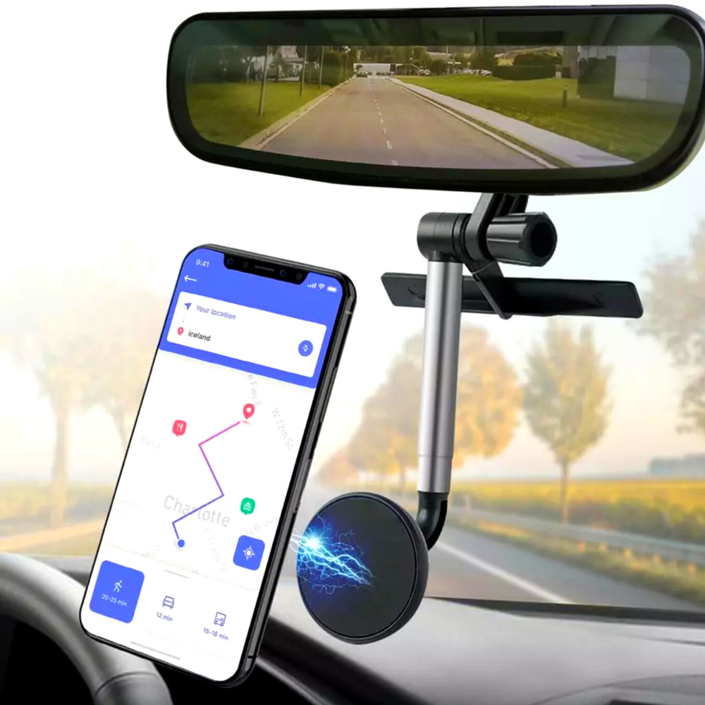 Sostenedor De Telefono Soporte de Retrovisor Sujetador de Celular en el Auto