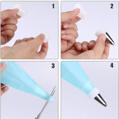 20 Pcs Cake Baking Decorating Kit Set Piping Tips Pastry Icing Bag Nozzles T-ca