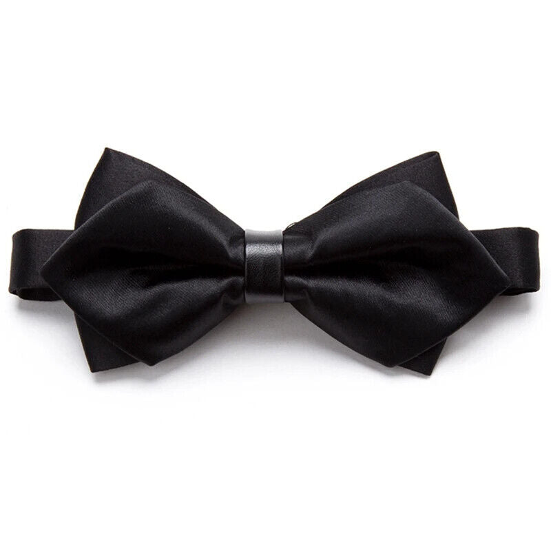 Men Ties Solid Fashion Butterfly Party Wedding Black Red Boys Girl Formal Bowtie