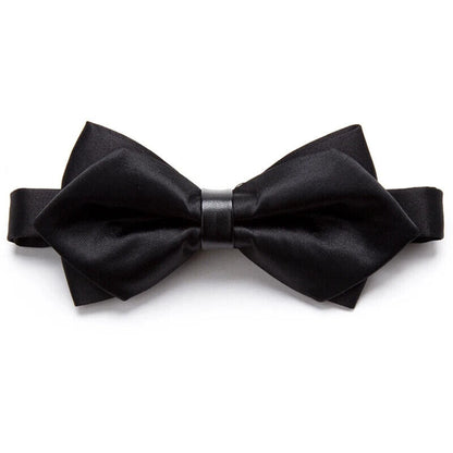 Men Ties Solid Fashion Butterfly Party Wedding Black Red Boys Girl Formal Bowtie