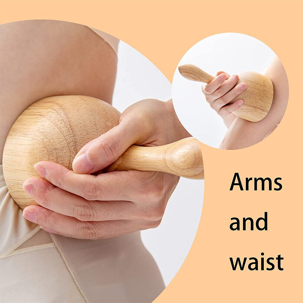 Massage Cup Wooden Handheld Wood Cupping Therapy Massager Cups Tools Body Cans