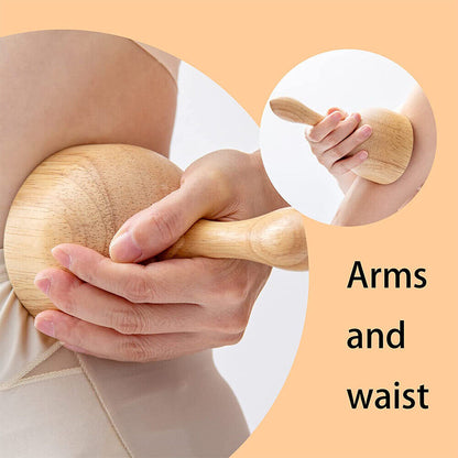 Massage Cup Wooden Handheld Wood Cupping Therapy Massager Cups Tools Body Cans