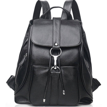 Genuine Leather Women's Backpack Travel Bag Rucksack Shoulder Bag School Bag
