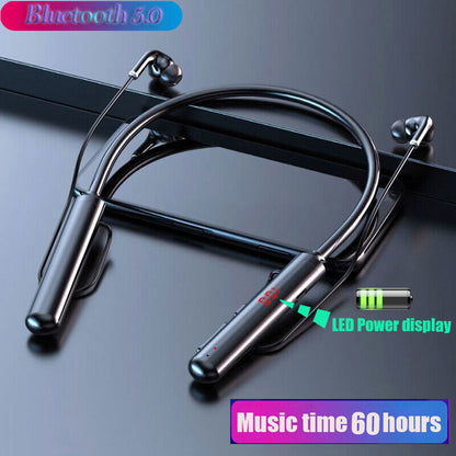 Bluetooth Neckband TWS Wireless Earpbuds Headphones Headset for iPhone Samsung