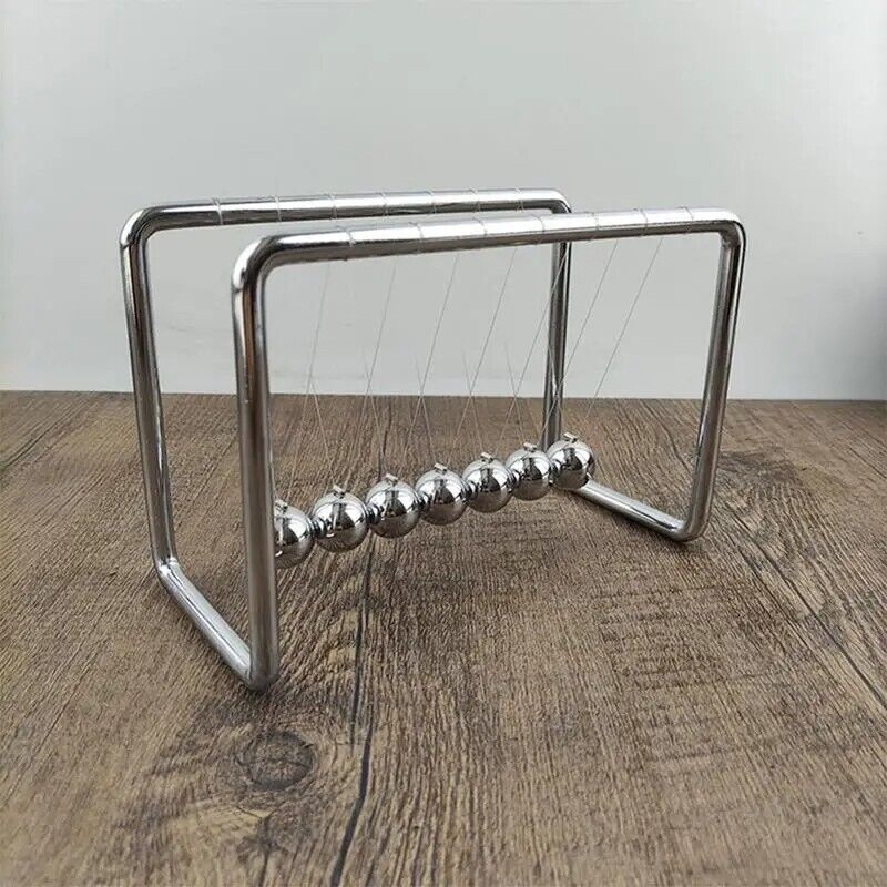 Newton Cradle Balance Steel Balls Desk Toy Science Pendulum School Teaching Tool