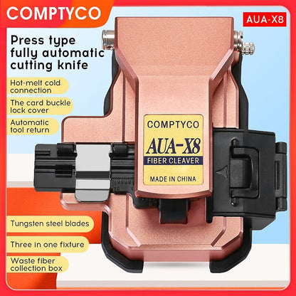 AUA-X8 Optical Fiber Cleaver Automatic Cable Cutting FTTT Fiber Optic Knife Tool