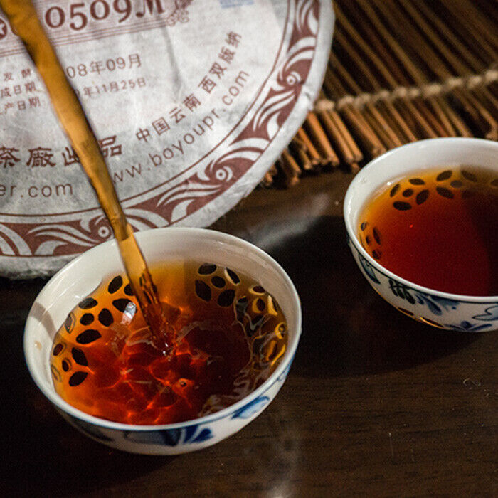 Menghai BOYOU PUER BING TEA 0509M 901 Aged Pu Erh Pu Er Ripe Cake 357g