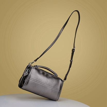 Handbag Synthetic Leather Shoulder Messenger Bag Boston 2 Straps Sling Bag Women