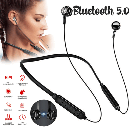 Bluetooth 5.0 Waterproof Earbuds Stereo Sport Wireless Headphones in Ear Headset