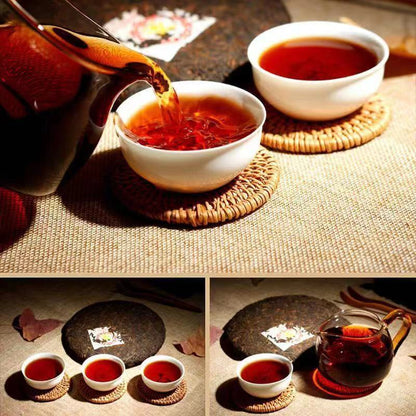 357g Yunnan Old Puer Tea 2006 Organic Aged Puerh Ripe Tea Cake Pu-erh Cooked Tea