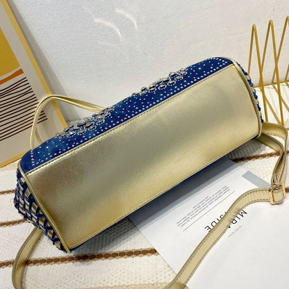 Denim Women Purses Handbags Jeans Crossbody Bag Shoulder Bag Evening Party Bag