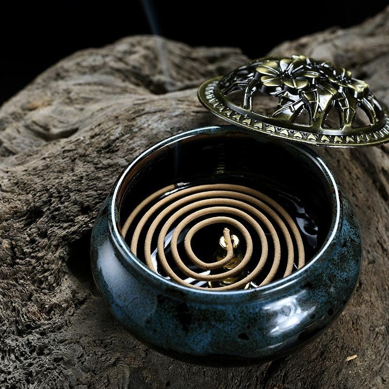 4 Hour Incense Coil Tibetan Sandalwood Wormwood Jasmine Home Aromatic Fragrances