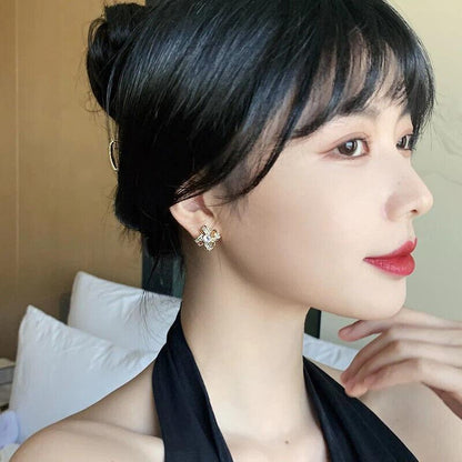 Aretes Argollas En Oro Pendientes Joyería Fina De Moda Regalos Para Mujer