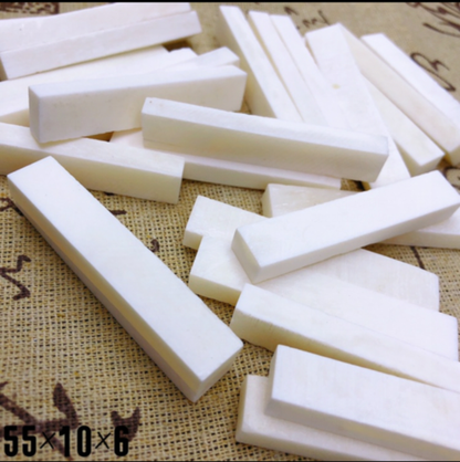 10pcs Various Sizes Natural Buffalo Bone Flat Blank Slice Description