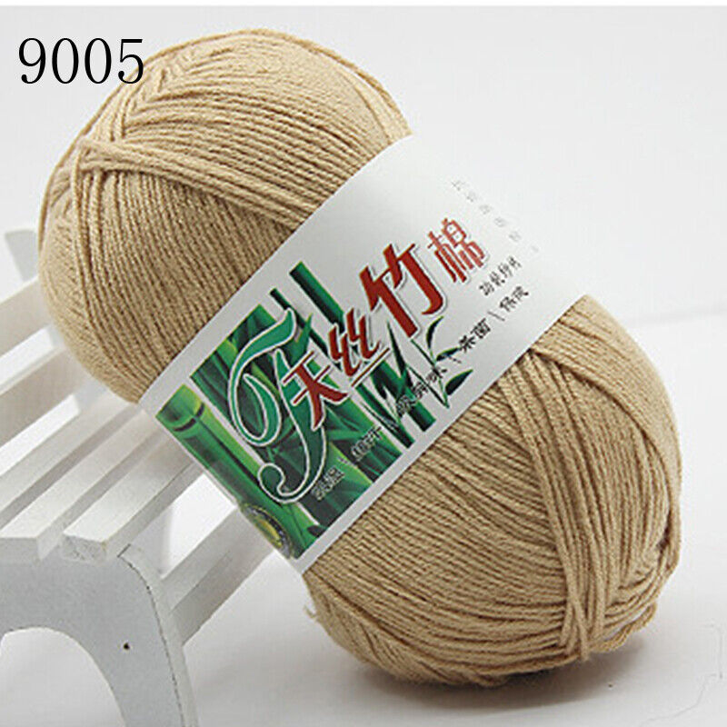 Hot Sale 50g Soft Bamboo Crochet Cotton Yarn Knitting Baby Knit Wool Yarn