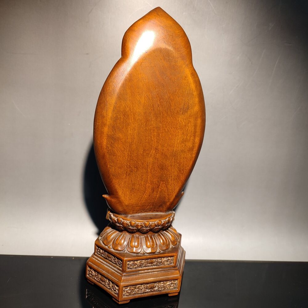 vintage wooden ornaments carved wood statue buddha kwan yin guanyin praying rare