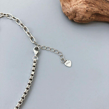 Women's 925 Sterling Silver Love Heart Rolo Link Chain Ankle Foot Bracelet