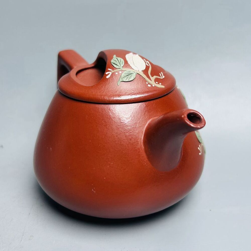 Vintage China Yixing Purple Clay Teapot Zisha Ceremony Painted Exquisite Tea Set