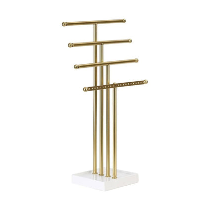 Jewelry Organizer 4 Tiers Metal Multipurpose Storage Holder Bathroom Holder Rack