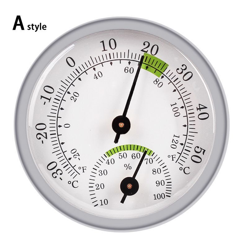 Cigar Hygrometer Metal Moisture Thermometer Gauge Cigarettes Humidity Meter 57mm