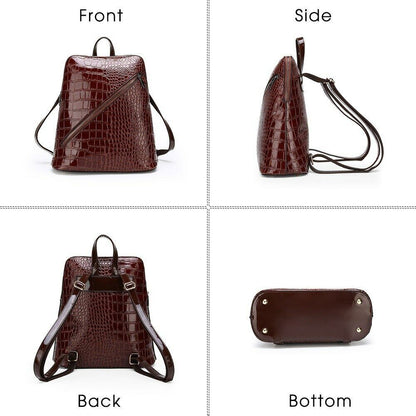 6 pcs/set Luxury Leather Composite Bags Handbag Wallet Backpack Shoulder Bag
