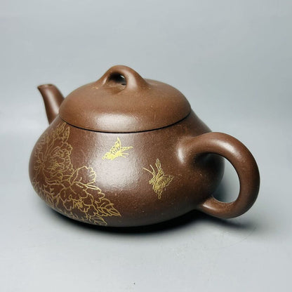Vintage Chinese Yixing Purple Clay Teapot Zisha Ceremony Exquisite Tea Set Art