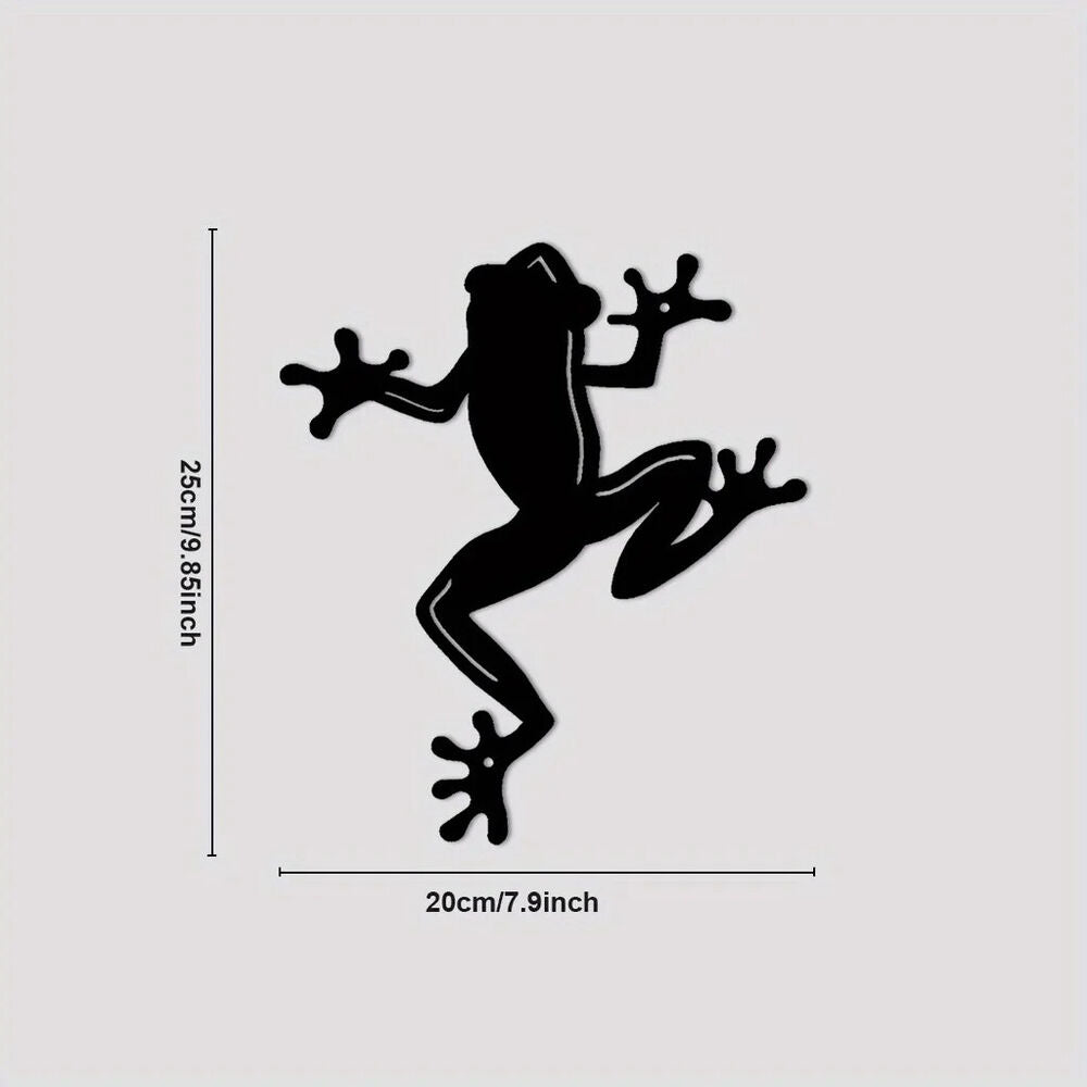Metal Wall Decor Frog Wall Sculpture, Metal Wall Art Hanging For Living Room