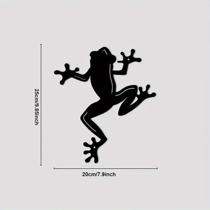 Metal Wall Decor Frog Wall Sculpture, Metal Wall Art Hanging For Living Room