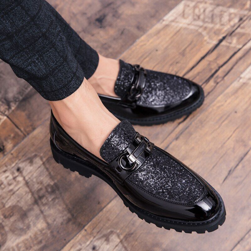 Men Shoes Gold Silver Men Casual Shoes Outdoor Slip on Party Club Shoes Men