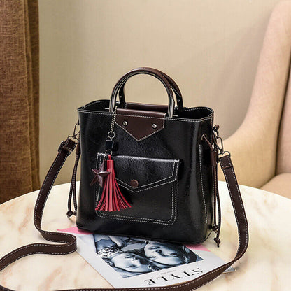 Women PU Leather HandbagBackpack Crossbody Shoulder Travel Bags Rucksack Satchel