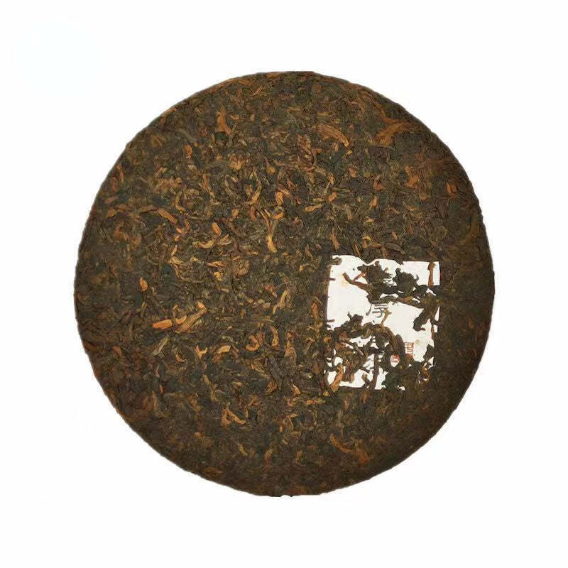 357g Ripe Pu'er Tea Cake Yunnan Golden Buds Puerh Black Tea Premuim Pu-erh Tea