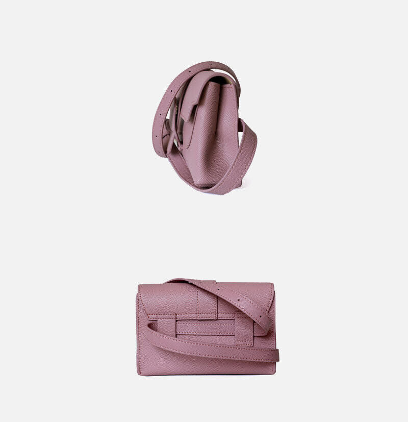 Convertible Real Leather Small Belt Bag Sling Pack Crossbody Clutch Fanny Pack