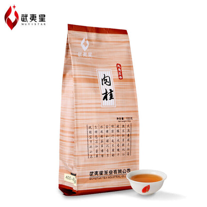 Wuyi Star Rougui Rou Gui Oolong Tea Fujian Wuyi Mountain Rock Tea Yan Cha 100g