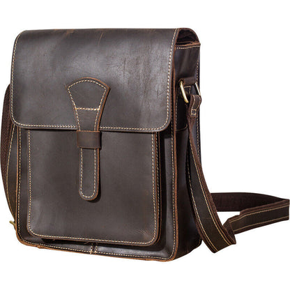 Vintage Men's Leather Messenger Shoulder Bag Satchel Crossbody Side School Bags