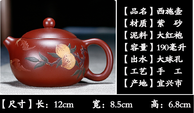 Chinese Yixing Zisha Clay Handmade Exquisite Teapot #84784