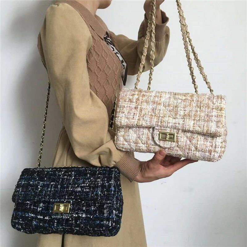Women Bags Woolen luxury handbags Crossbody Bag Women Shoulder Bag Purse Clutch