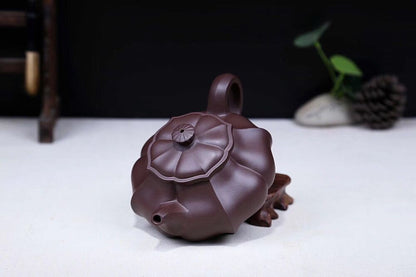 300cc chinese Yixing Handmade Zisha Purple clay Gongfu Teapot Jin Kui Hu Tea Pot