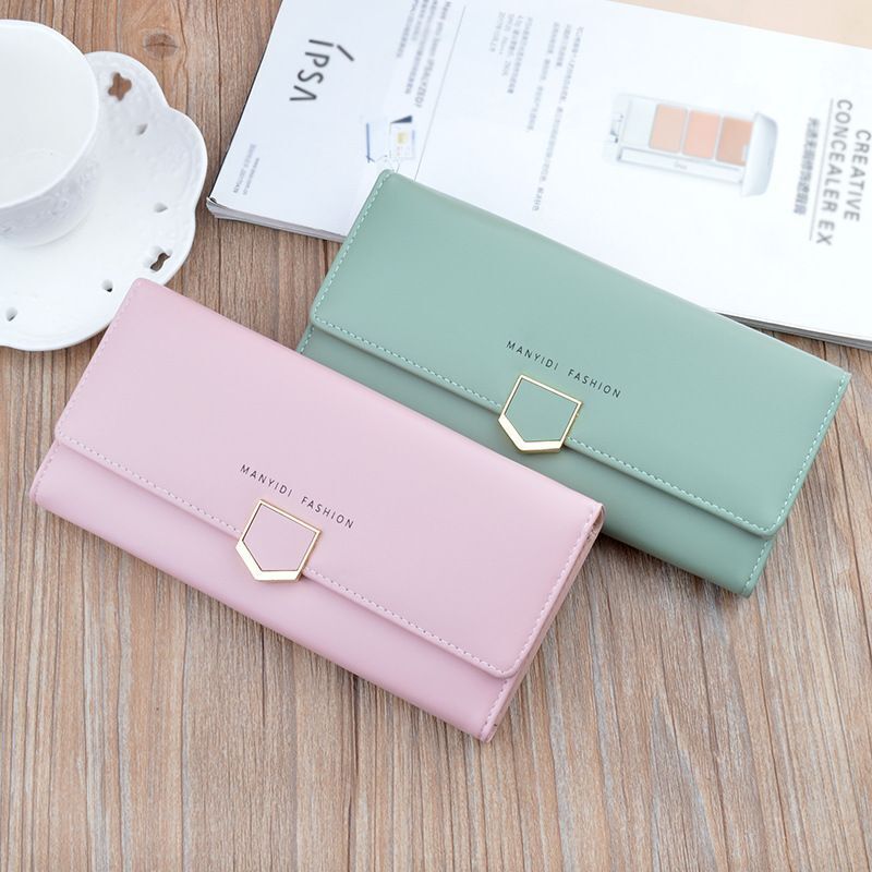 Synthetic Leather Wallets Hasp Money bags Zipper Coin Purse Cards Holder Pouch