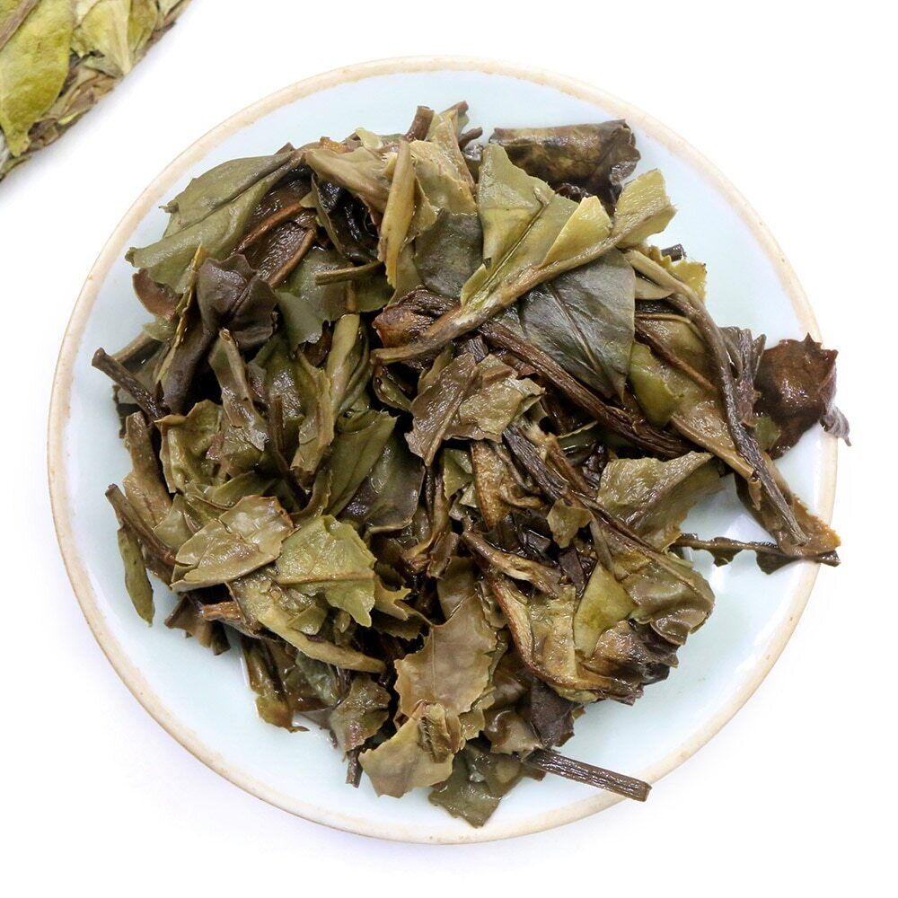 HanLu Organic White Tea Old Bai Cha Tea Leaf Cake 300g