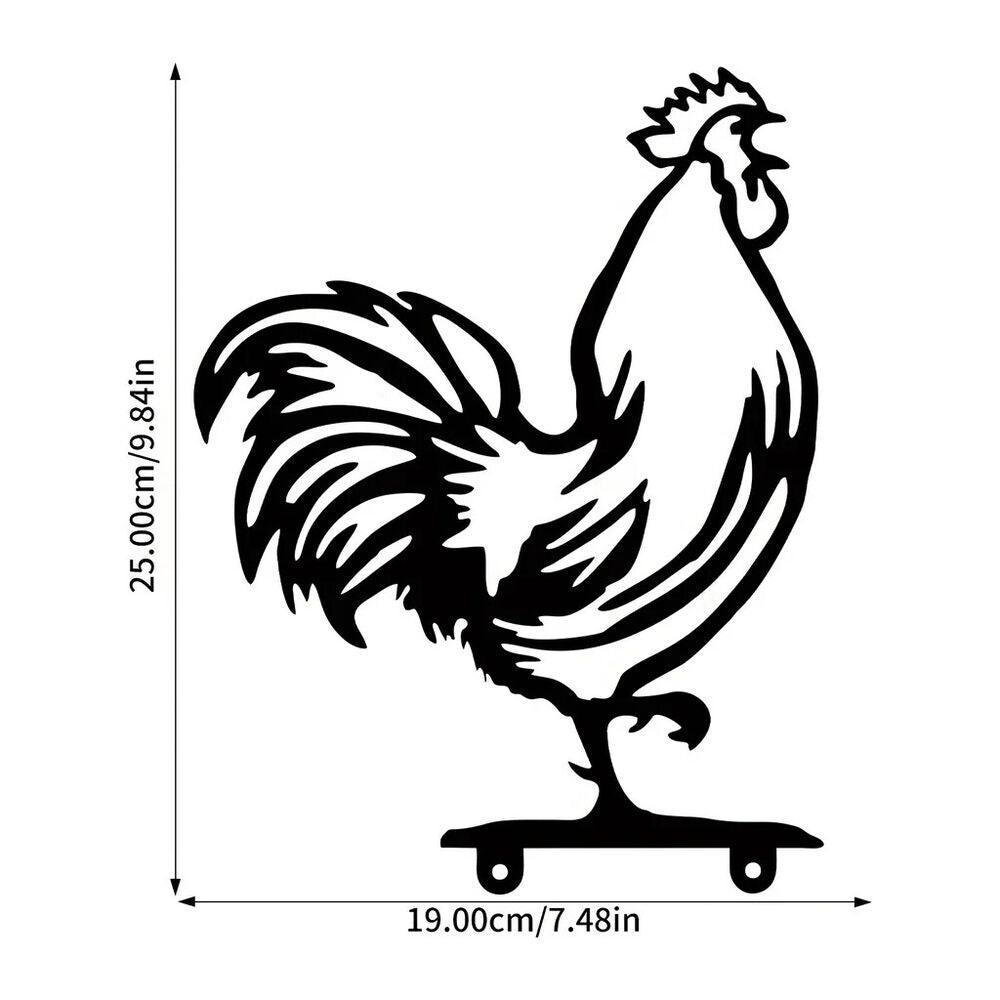 Metal Rooster Mailbox Topper Personalized Home Garden Decoration Mailbox Cover