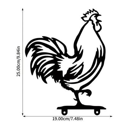 Metal Rooster Mailbox Topper Personalized Home Garden Decoration Mailbox Cover