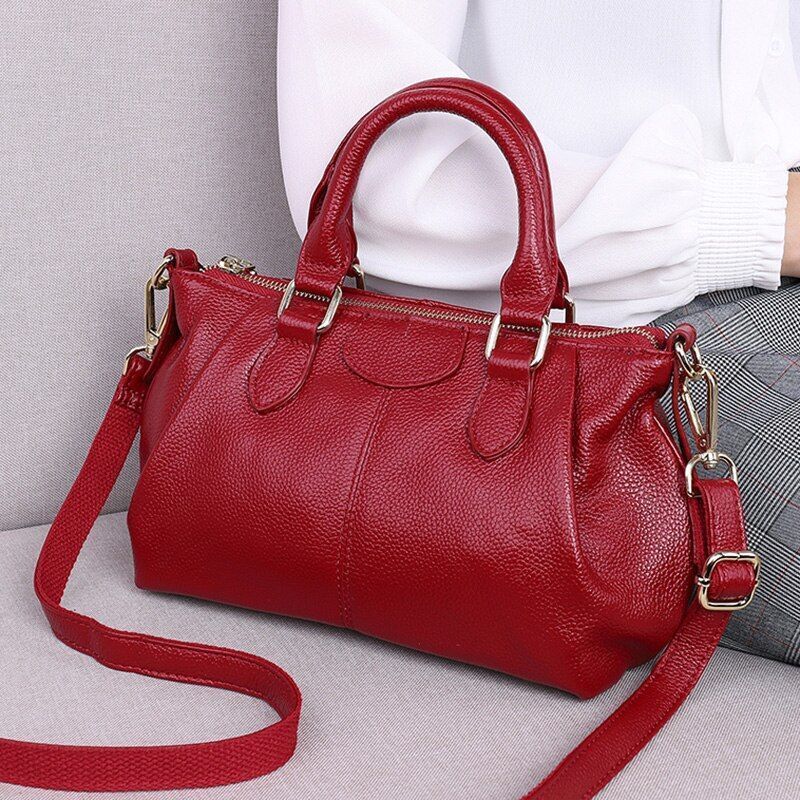 Genuine Leather Crossbody Bags Women Handbag Shoulder Bag Shopping Purse Totes