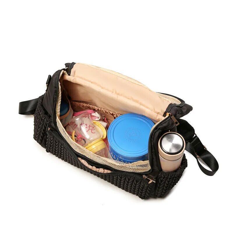 Nylon Cloth Multifunctional Mother Backpack Mother Double Baby Diaper Bag