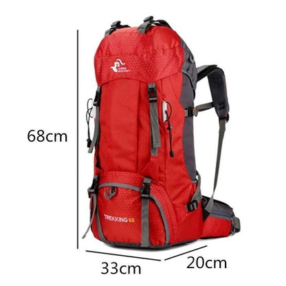 60L Backpack Camping Climbing Bag Hiking Backpacks Molle Sport Bag