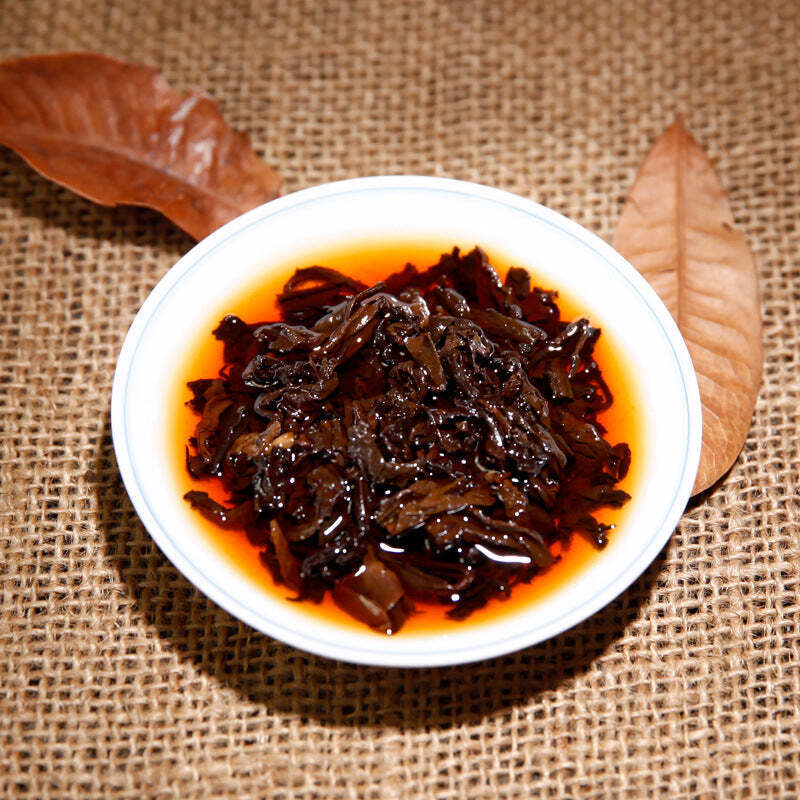 357g Yunnan Qizi Puerh Tea Cake Old Tree Pu-erh Raw Ripe Tea Chinese Pu'er Tea