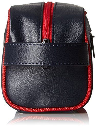Nautica Men's Top Zip Travel Kit Toiletry Bag Organizer, red, One Size, Red