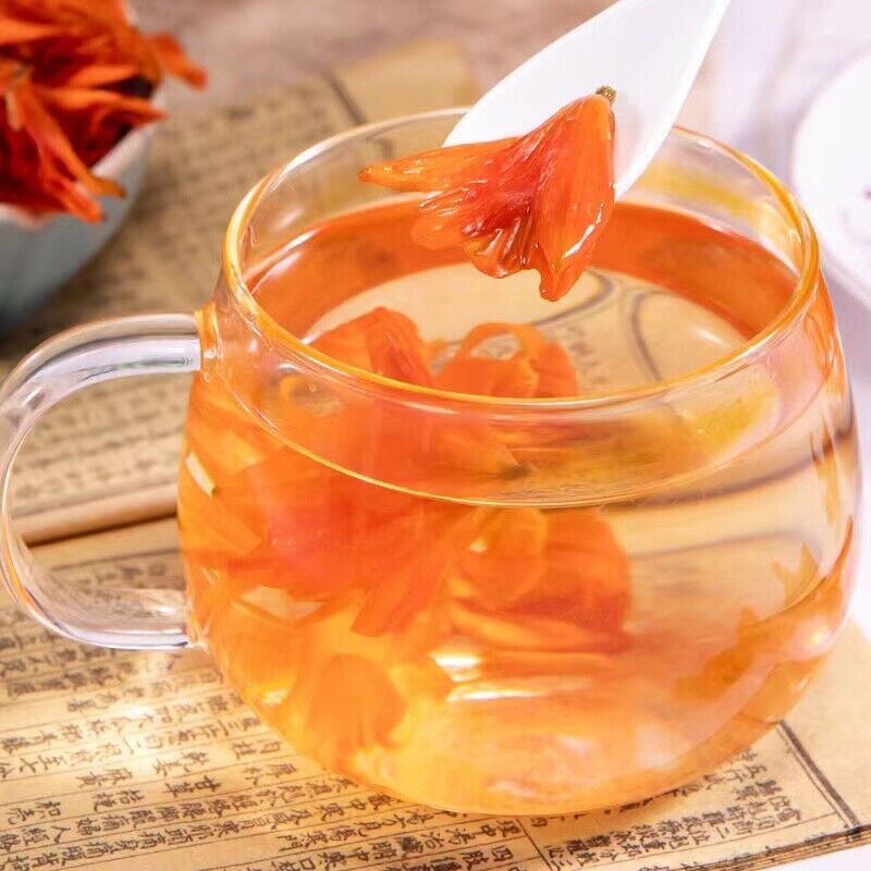 百合花干花茶助眠花茶 Lily Dried Flower Tea Pure Herbal Floral Tea 润肺止咳支气管炎清热解毒去火安神失眠多梦精神不振